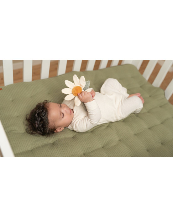 LITTLE DUTCH. Υφασμάτινη κουδουνίστρα Λουλούδι Little Farm