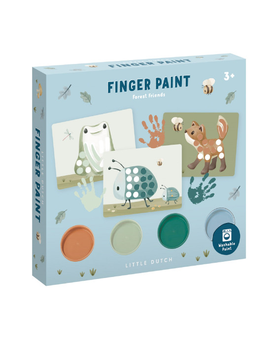 LITTLE DUTCH. Σετ ζωγραφικής με δακτυλομπογές Forest Friends