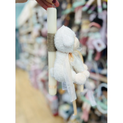 Lovelykids Λαμπάδα Υφασμάτινο κουκλάκι Προβατάκι Little Farm LOV8829