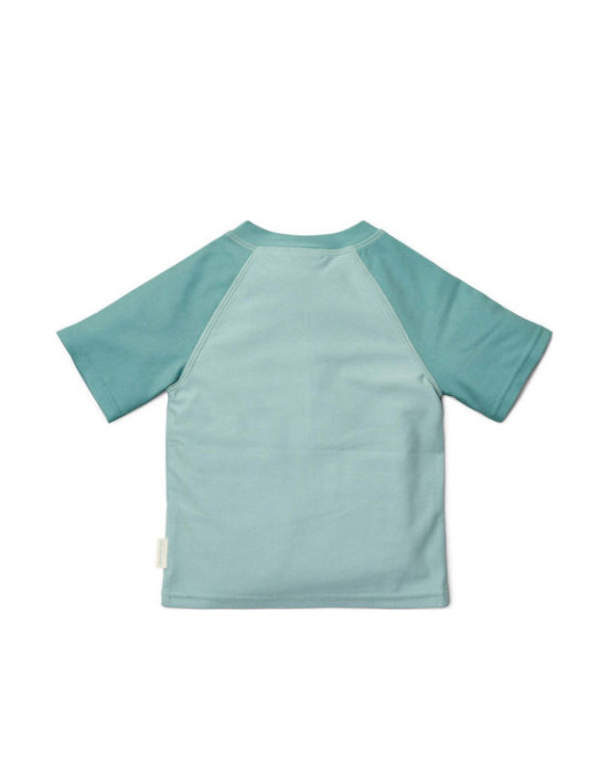 LITTLE DUTCH. Μπλουζάκι κοντομάνικο με προστασία UV Seashells Surf Blue - Νο 86/92