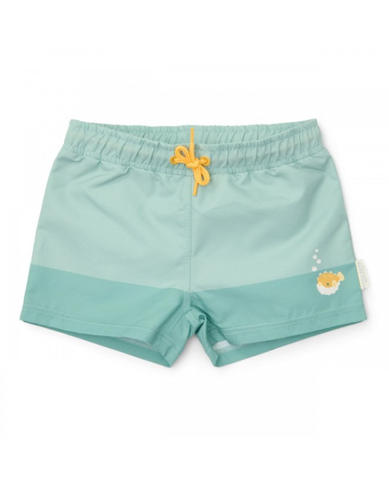 LITTLE DUTCH. Παιδικό μαγιό βερμούδα για αγόρια Seashells Surf Blue - Νο 74/80