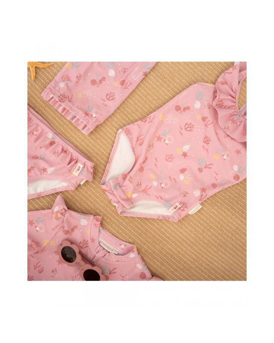 LITTLE DUTCH. Παιδικό μαγιό μπικίνι με βολάν Ocean Treasures Multi-colour - Νο 74/80