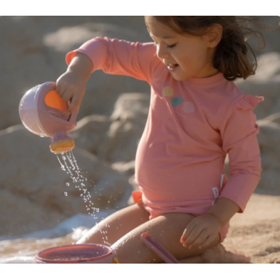 LITTLE DUTCH. Μπλουζάκι μακρυμάνικο με προστασία UV Ocean Treasures Rouge - Νο 86/92