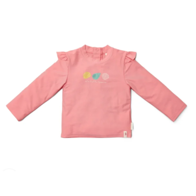 LITTLE DUTCH. Μπλουζάκι μακρυμάνικο με προστασία UV Ocean Treasures Rouge - Νο 98/104