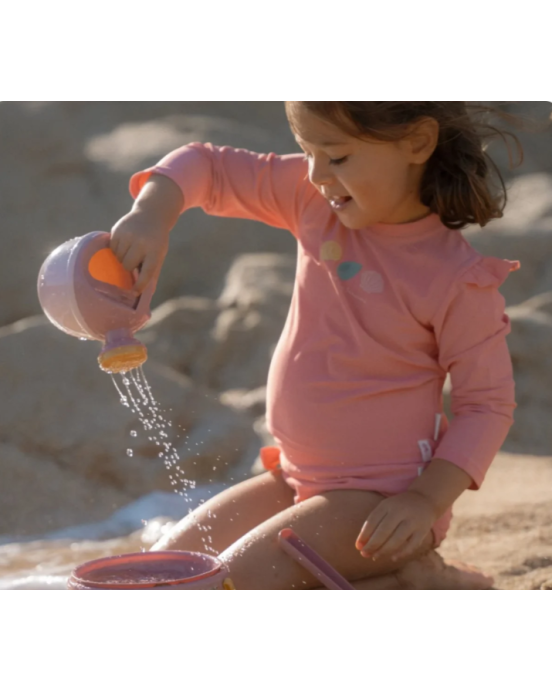 LITTLE DUTCH. Μπλουζάκι μακρυμάνικο με προστασία UV Ocean Treasures Rouge - Νο 98/104