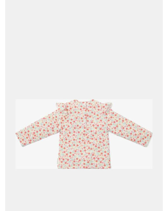 LITTLE DUTCH. Μπλουζάκι μακρυμάνικο με προστασία UV Sunny Flowers Multi-colour - Νο 74/80