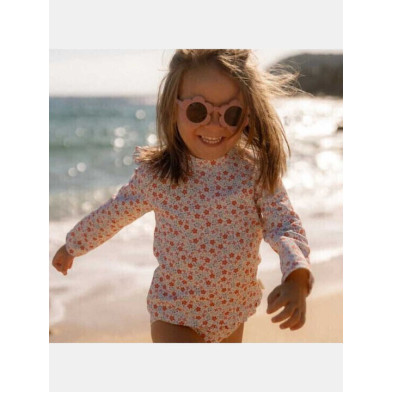 LITTLE DUTCH. Μπλουζάκι μακρυμάνικο με προστασία UV Sunny Flowers Multi-colour - Νο 74/80