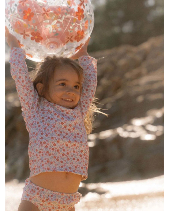 LITTLE DUTCH. Παιδικό μαγιό μπικίνι με βολάν Sunny Flowers Multi-colour - Νο 86/92