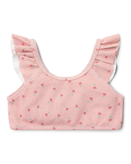 LITTLE DUTCH. Παιδικό σετ μπικίνι με βολάν Sunny Flowers Blush - Νο 86/92