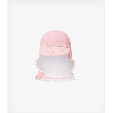 LITTLE DUTCH. Παιδικό καπέλο ήλιου Sunny Flowers Blush - Νο 2 (45-47,5)