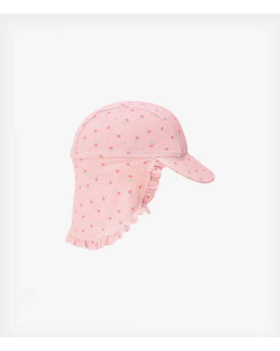 LITTLE DUTCH. Παιδικό καπέλο ήλιου Sunny Flowers Blush - Νο 2 (45-47,5)