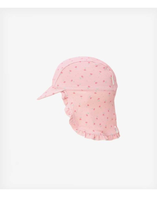 LITTLE DUTCH. Παιδικό καπέλο ήλιου Sunny Flowers Blush - Νο 2 (45-47,5)