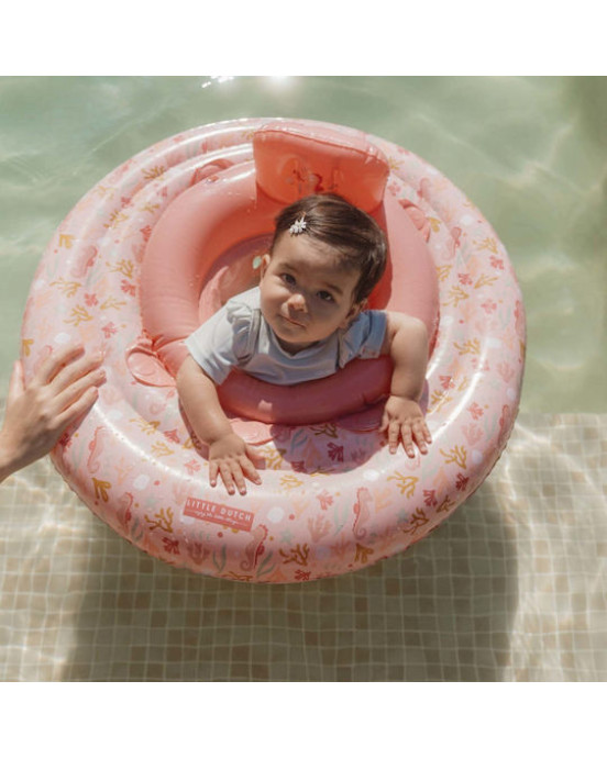 LITTLE DUTCH. Βρεφικό σωσίβιο Ocean Dreams Ροζ