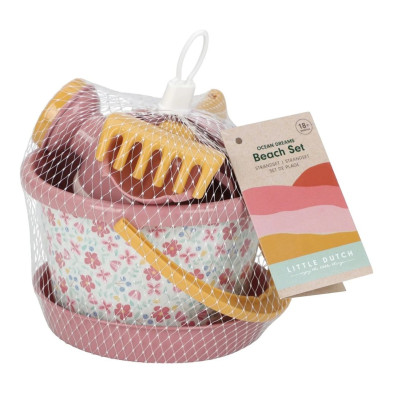 LITTLE DUTCH. Σετ παραλίας 5 τεμαχίων ροζ