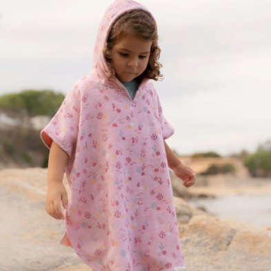 LITTLE DUTCH. Παιδικό πόντσο Ocean Treasures Multi-colour