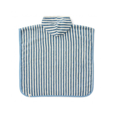 LITTLE DUTCH. Παιδικό πόντσο Ocean Sea Life Ocean Blue