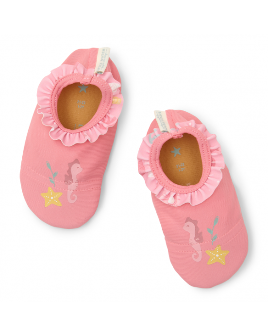 LITTLE DUTCH. Παιδικά παπουτσάκια θαλάσσης Sunny Flowers Rouge - Νο 25/26