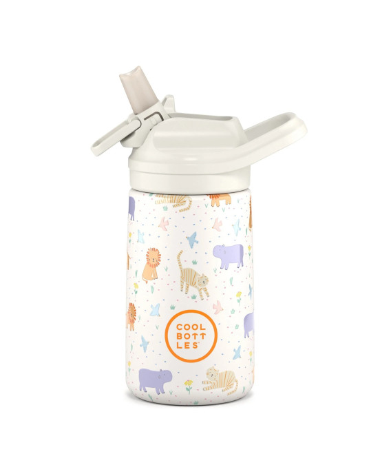 COOL BOTTLES. Ανοξείδωτο παιδικό παγούρι Άγρια Ζώα 350ml