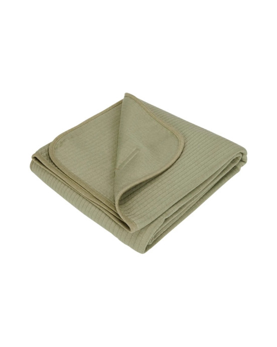 LITTLE DUTCH. Κουβέρτα καλοκαιρινή Pure Olive 110 x 140.