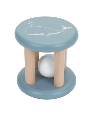 LITTLE DUTCH. Ξύλινη κουδουνίστρα Ocean (γαλάζιο).