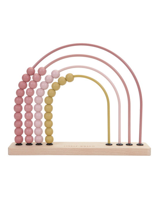 LITTLE DUTCH. Αριθμητήριο Ουράνιο Τόξο (ροζ).