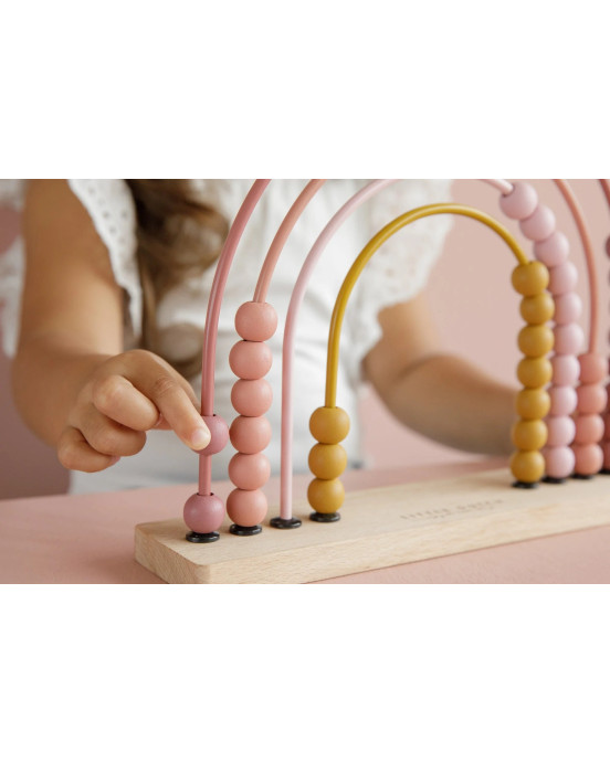 LITTLE DUTCH. Αριθμητήριο Ουράνιο Τόξο (ροζ).