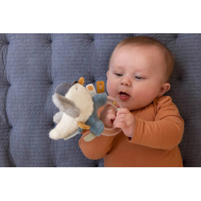 LITTLE DUTCH. Υφασμάτινη κουδουνίστρα με κρίκο Sailors Bay.