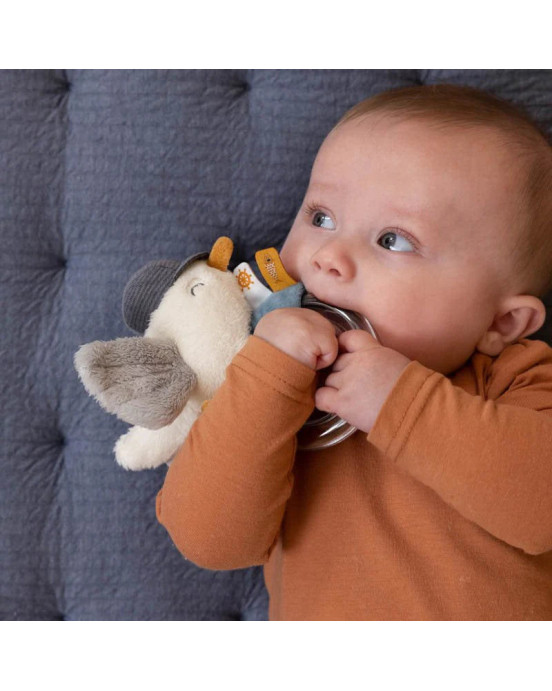 LITTLE DUTCH. Υφασμάτινη κουδουνίστρα με κρίκο Sailors Bay.