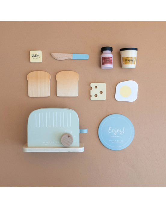 LITTLE DUTCH. Ξύλινη φρυγανιέρα με αξεσουάρ παιχνιδιού.