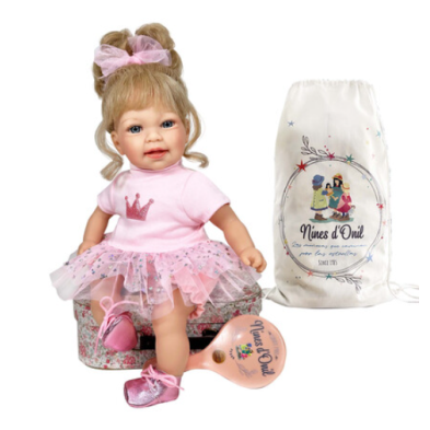 Nines D'Onil: Little Susi Glitter Ξανθιά με βούρτσα - 40 εκ.