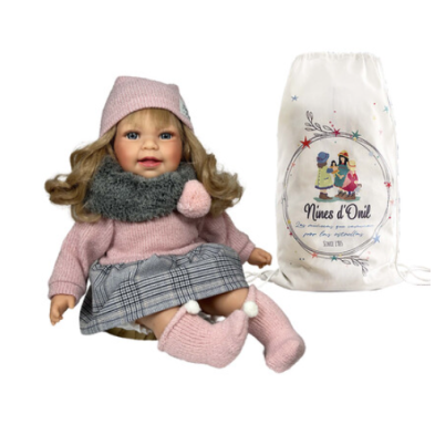 Nines D'Onil: Little Susi Winter ξανθιά-40εκ. NDO-5110