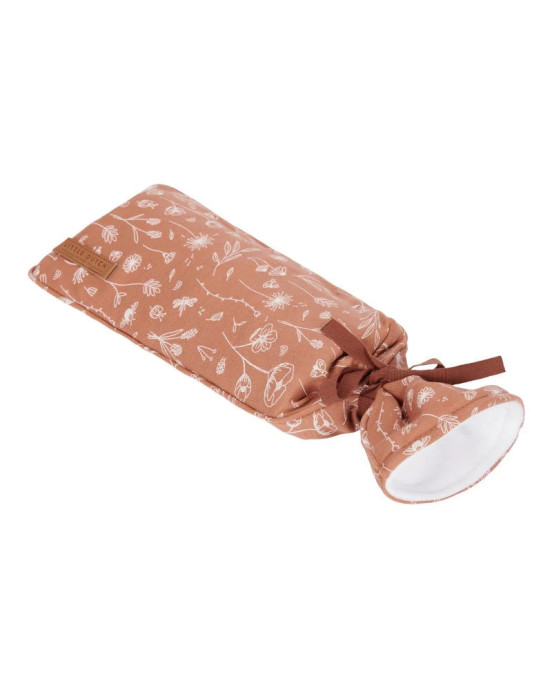 LITTLE DUTCH. Υφασμάτινο κάλυμμα μπουκαλιού Wild Flowers Rust