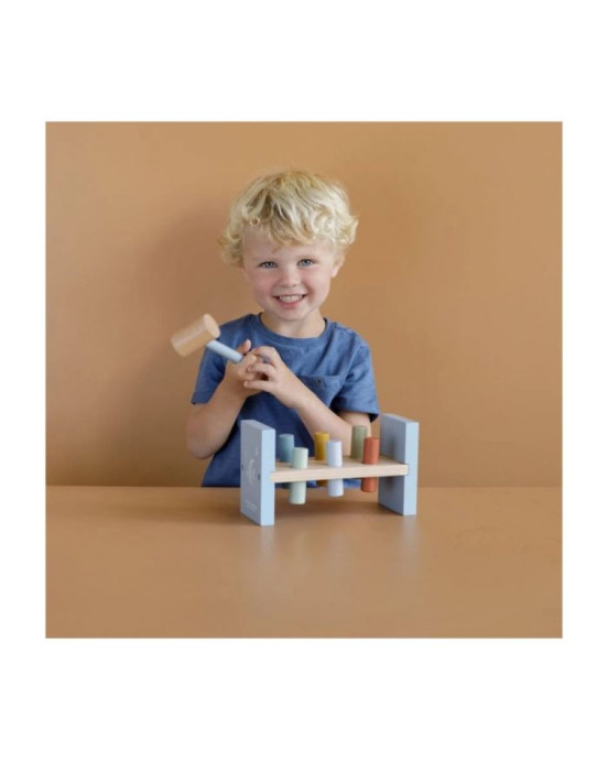 Little Dutch Ξύλινο Παιχνίδι Αντιστοίχισης με Σφυρί Ocean LD7026