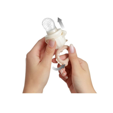 BabyOno: Βρεφικός τροφοδότης φαγητού με 2 εξαρτήματα - Μπεζ