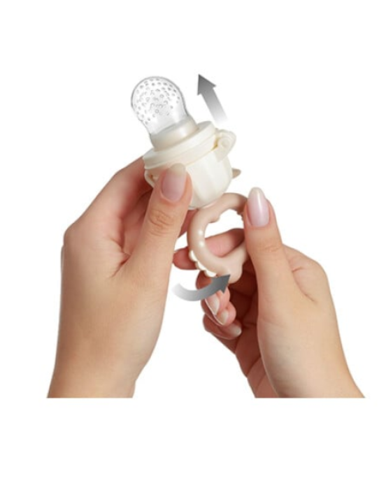 BabyOno: Βρεφικός τροφοδότης φαγητού με 2 εξαρτήματα - Μπεζ