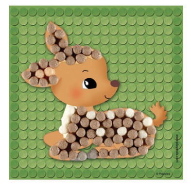 Playmais: Κατασκευές με κάρτες και σφουγγαράκια από άμυλο καλαμποκιού 6τεμ. - Μικροί φίλοι του δάσους PLM-160256