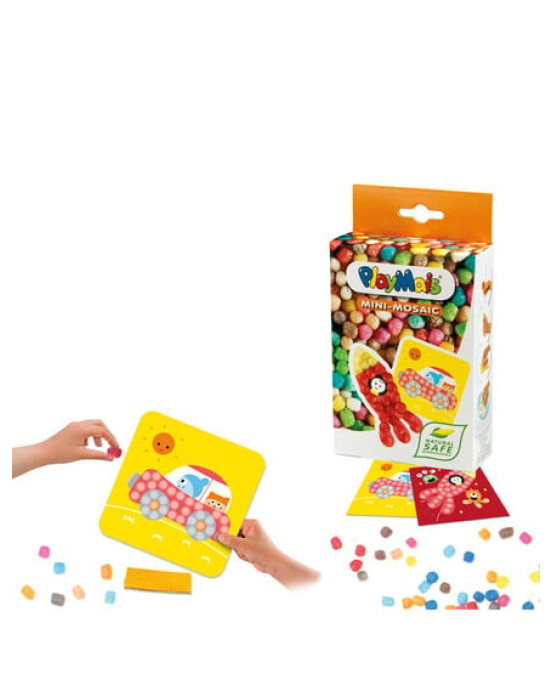 Playmais: Mini Κατασκευές με κάρτες και σφουγγαράκια από άμυλο καλαμποκιού 2τεμ. - Πύραυλος   PLM-160544