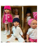 Magic baby Παιδική κούκλα "Nina με ολόσωμη φόρμα κοτλέ"-42εκ. MB42118