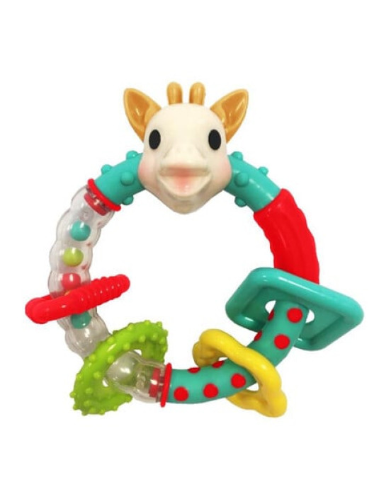 Sophie la Girafe κουδουνίστρα πολλαπλών υφών