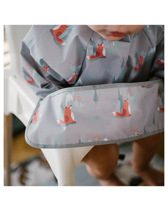 BabyOno: Αδιάβροχη σαλιάρα με μακρύ μανίκι 2-4years - FOX BN1477/03