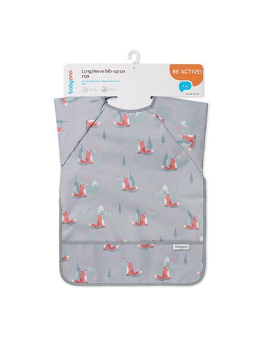 BabyOno: Αδιάβροχη σαλιάρα με μακρύ μανίκι 2-4years - FOX BN1477/03