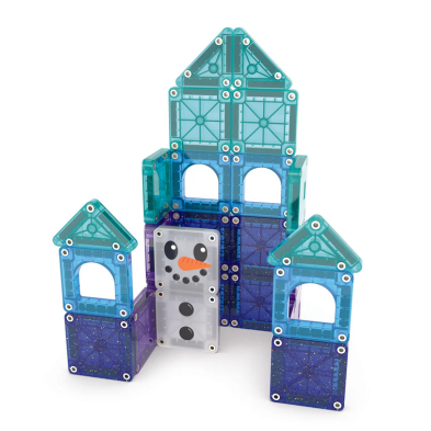 MAGNA-TILES microMAGS Winter Wonder Travel 26 Τεμάχια – Μαγνητικά Πλακίδια STEM για Ταξίδι 254026WW