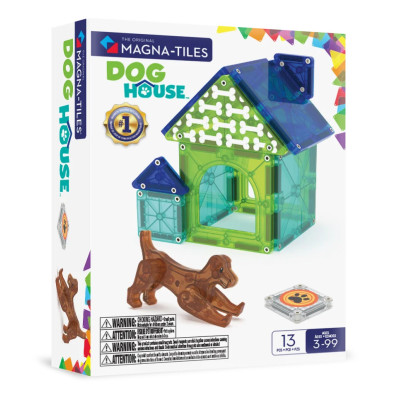 MAGNA-TILES Dog House 13 Τεμάχια – Μαγνητικά Πλακίδια STEM με Σπιτάκι Σκύλου 252013DH