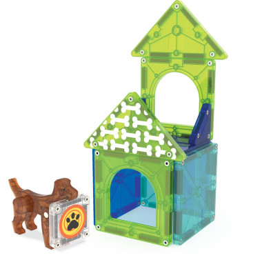 MAGNA-TILES Dog House 13 Τεμάχια – Μαγνητικά Πλακίδια STEM με Σπιτάκι Σκύλου 252013DH