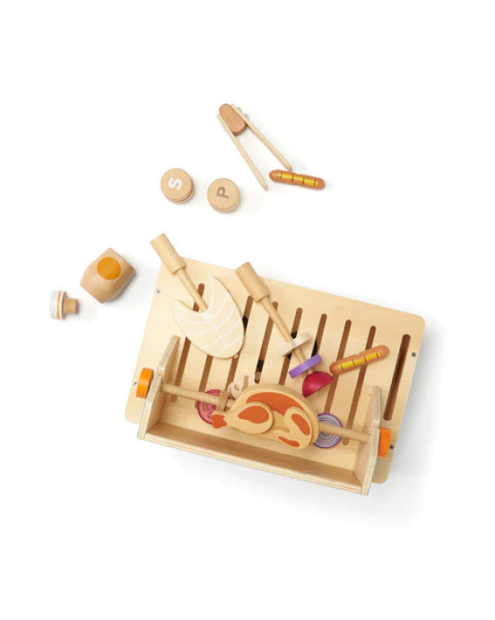 KIDS CONCEPT  Ξύλινη ψησταριά με αξεσουάρ KC1000642