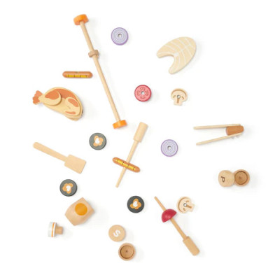 KIDS CONCEPT  Ξύλινη ψησταριά με αξεσουάρ KC1000642