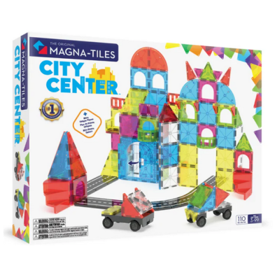 MAGNA-TILES City Center 110 Τεμάχια – Μαγνητικά Πλακίδια STEM για Πόλη 251110CC