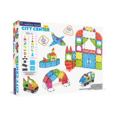 MAGNA-TILES City Center 110 Τεμάχια – Μαγνητικά Πλακίδια STEM για Πόλη 251110CC