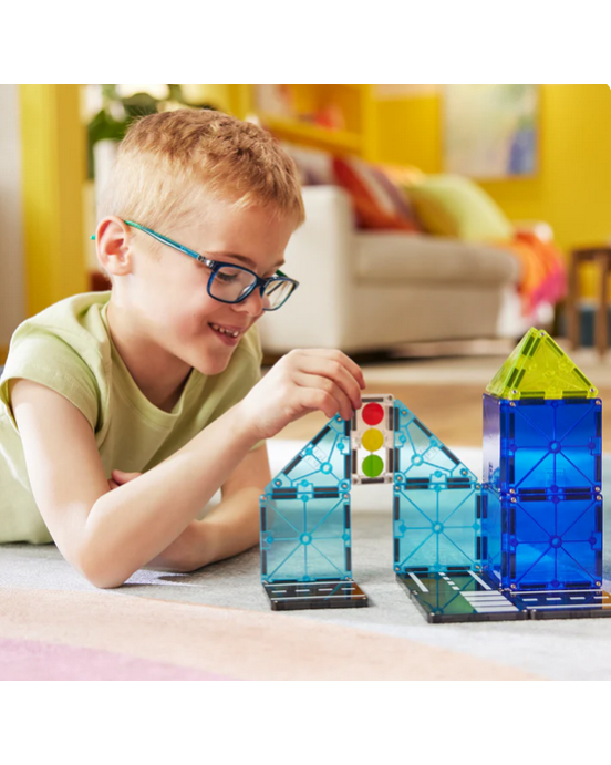 MAGNA-TILES Police Patrol 20 Τεμάχια – Μαγνητικά Πλακίδια STEM με Αστυνομία 252020PO