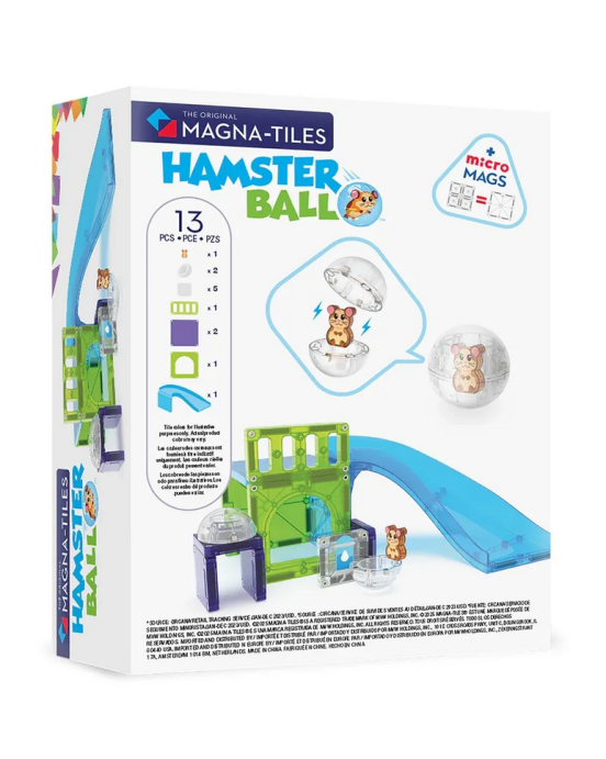 MAGNA-TILES Hamster Ball 13 Τεμάχια – Μαγνητικά Πλακίδια STEM με Μπάλες 252013HB